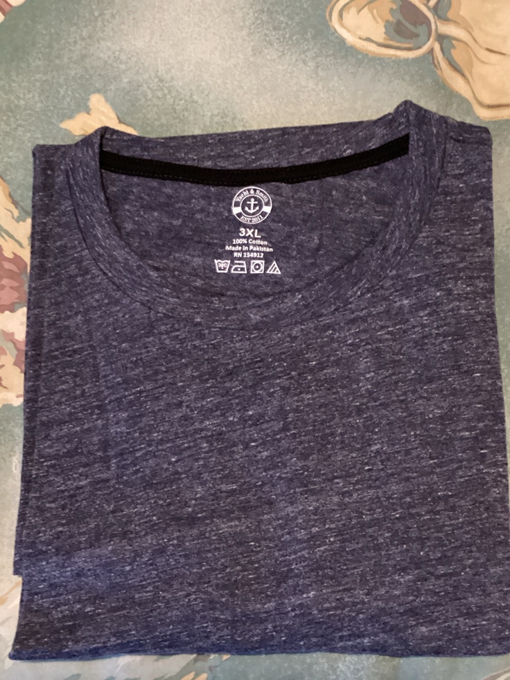 5-Pack Short Sleeve Crew Neck Tees - Olive, Heather Gray, Maroon, Black, Bl/Gray - Picture 6 of 6